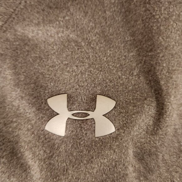 Under Armour Heat Gear V-Neck Shirt Short Sleeve Athletic Gray Womens Medium EUC - Picture 8 of 9